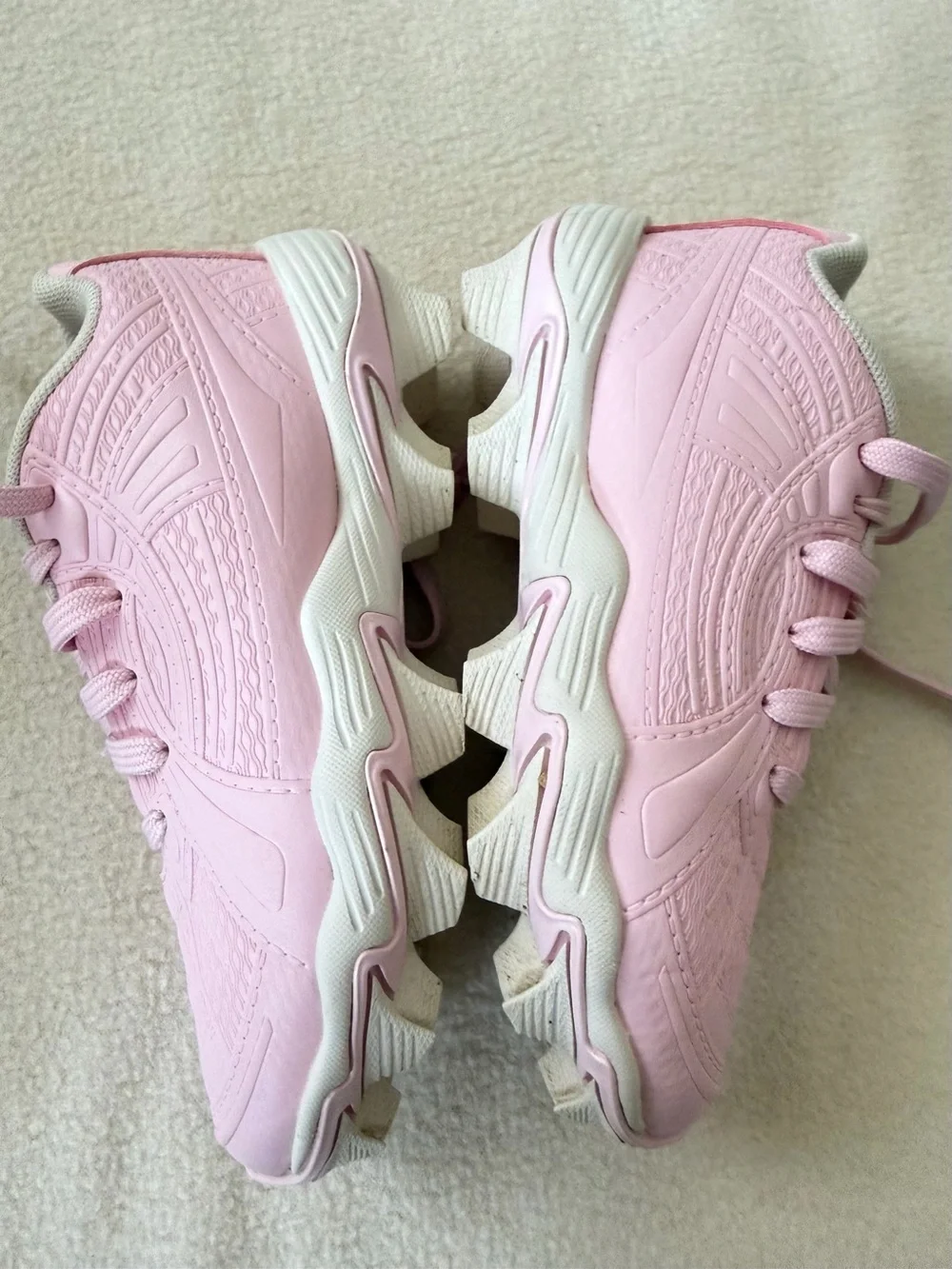 Under Armour Pink Youth Kids Softball Baseball Cleats Size 12K